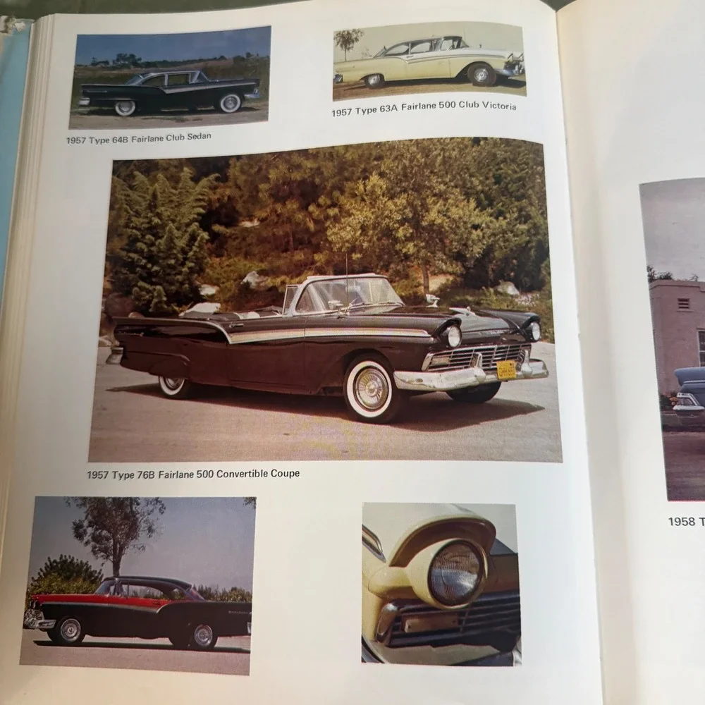 The Nifty Fifties Fords Ray Miller 1974 Hardcover Illustrated History Book